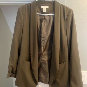 H&M Olive Green Blazer - size 8